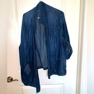 Torrid Denim zip up shirt/jacket